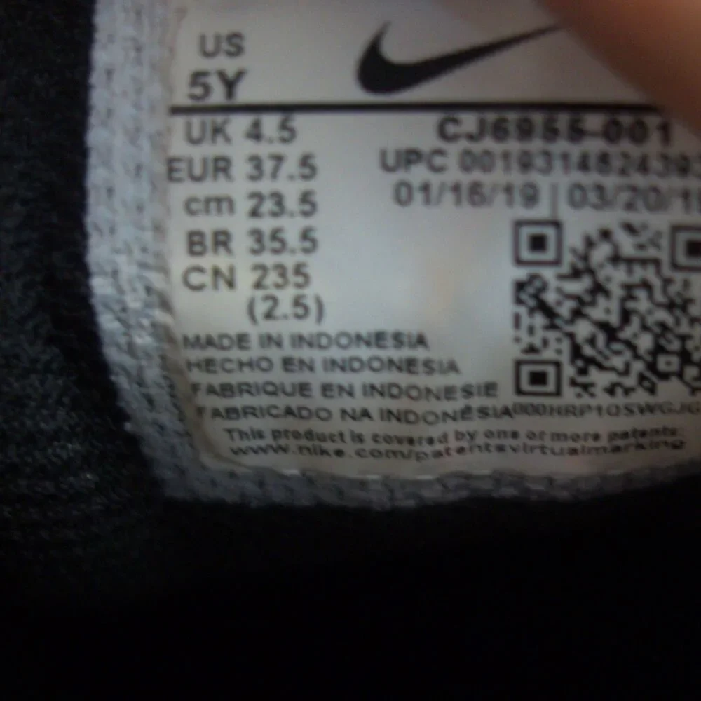 Nike Air‎ Max 95 Game (gs) Youth 5Y CJ6955-001  Black Crimson